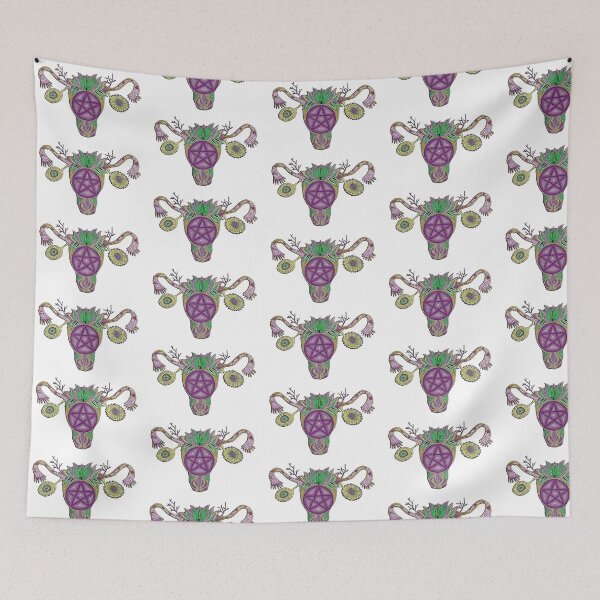 Item preview, Mind your own uterus colorful drawing designed and sold by nuriart.