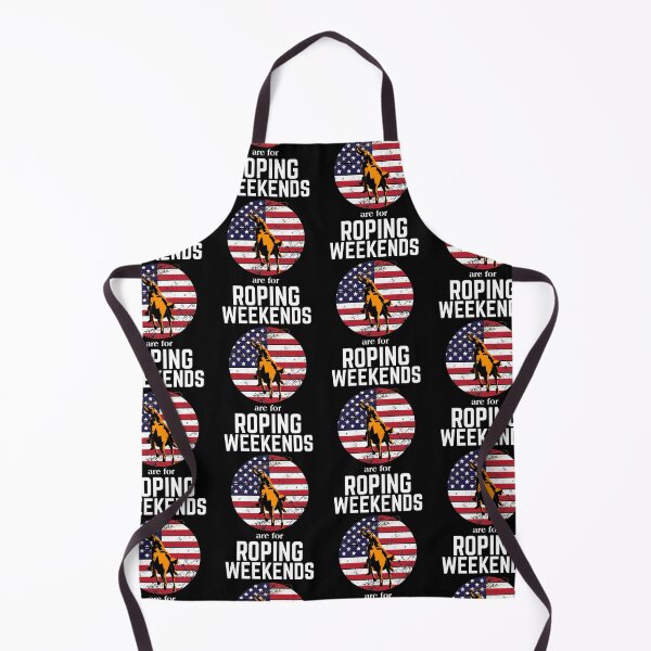 Item preview, Weekends Roping Us Flag Rodeo Cowboy Patriotic Calf Roper print designed and sold by jakehughes2015.