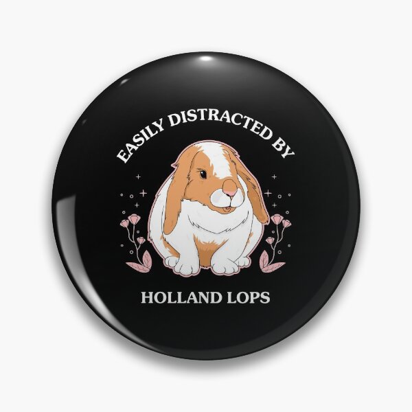 Item preview, Easily Distracted Holland Lop Bunny print designed and sold by jakehughes2015.