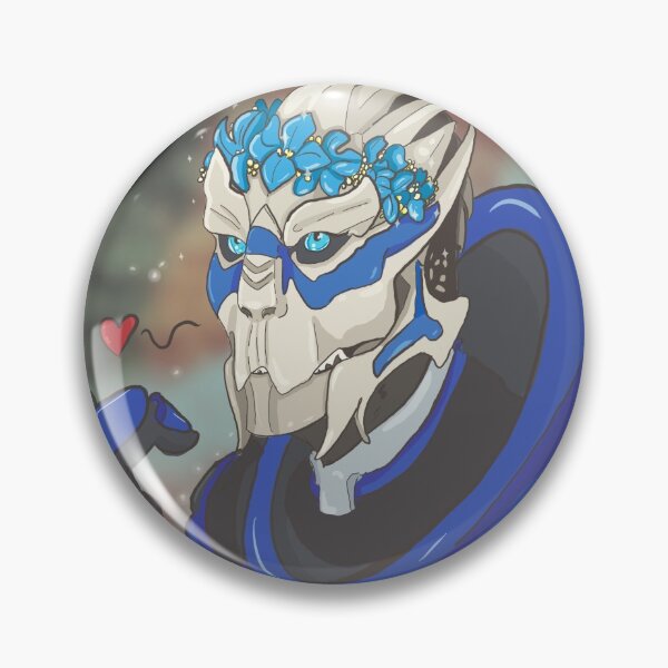 Artikelvorschau, Garrus Vakarian mit Blumenkrone entworfen und verkauft von Chenoah.