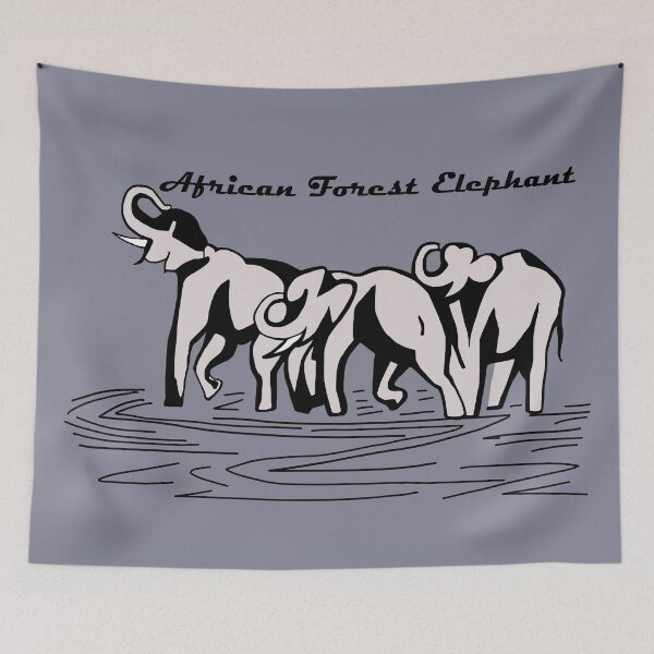 Item preview, Elephant. African Forest Elephant. Family of gray elephants. designed and sold by ZheltakovaIana.