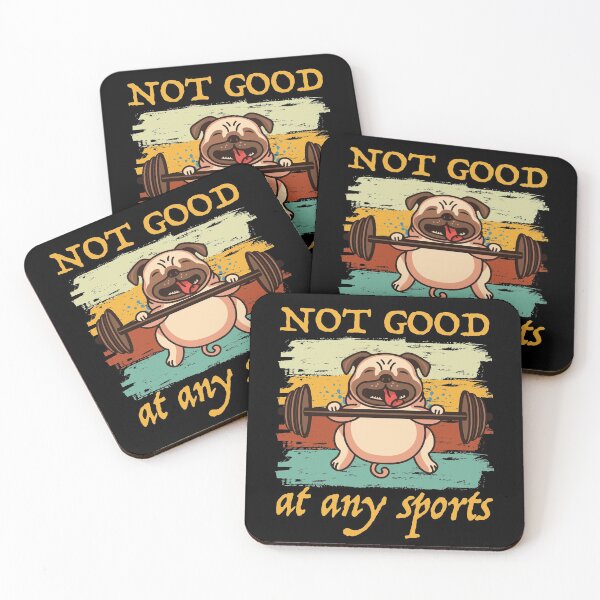 Item preview, Not Good At Any Sports | Pug love designed and sold by Petra Becker.