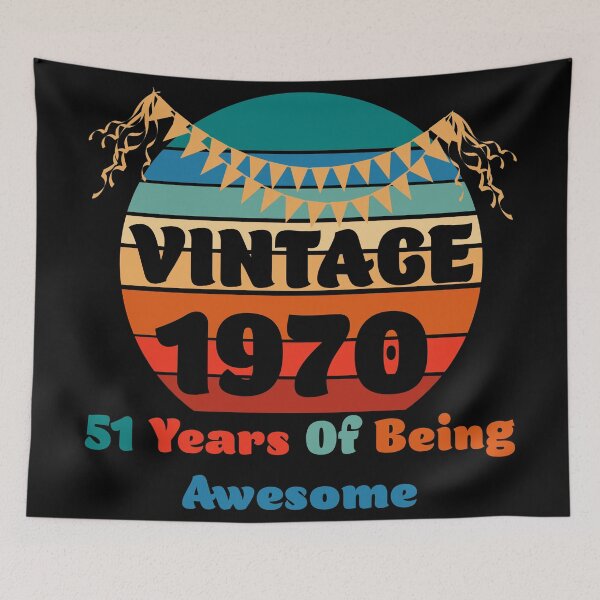 Item preview, Vintage 1970 - 51th Birthday designed and sold by Rami Khalifah.