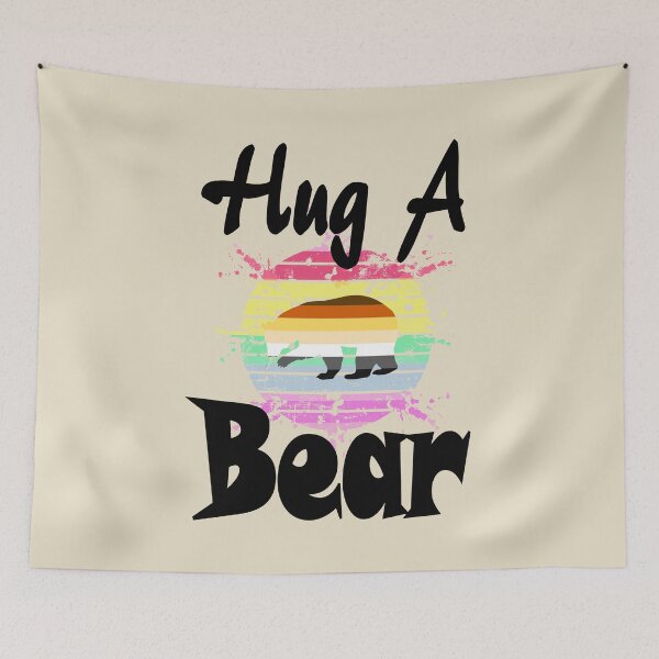 Item preview, LGBTQ design, Hug a Bear #10 designed and sold by Hypnotees.