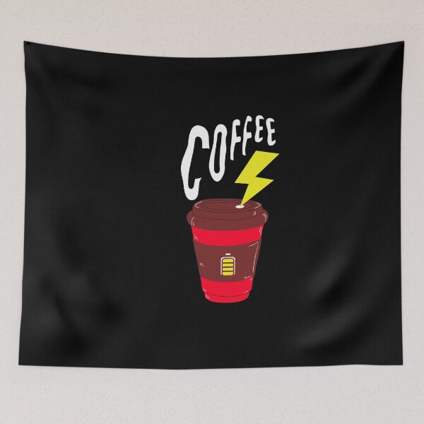Item preview, Coffee charging me up, Funny Coffee Design designed and sold by FERHOUD.