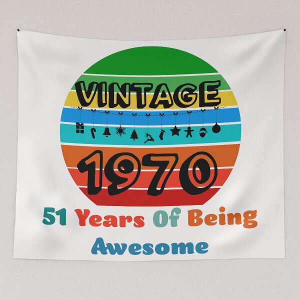 Item preview, Vintage 1970 - 51th Birthday designed and sold by Rami Khalifah.