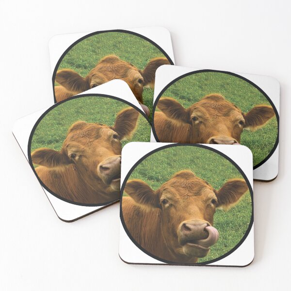 Item preview, Cow with tongue out encircled designed and sold by SketchWithLight.