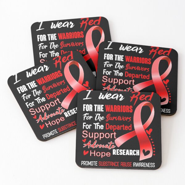 Item preview, I Wear Red For The Warriors Promote Substance Abuse Awareness designed and sold by hvoid41.