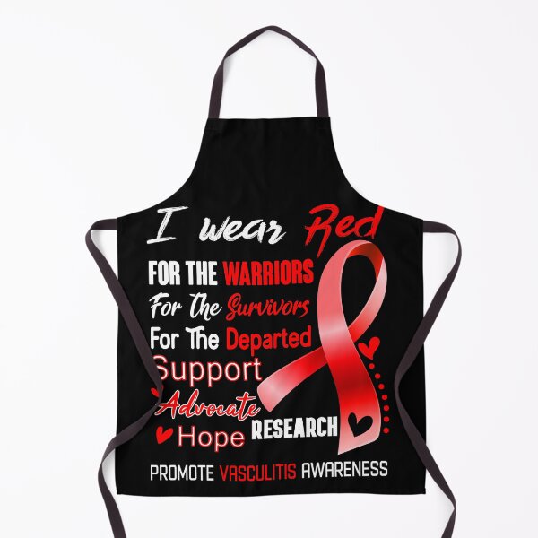 Item preview, I Wear Red For The Warriors Promote Vasculitis Awareness designed and sold by hvoid41.