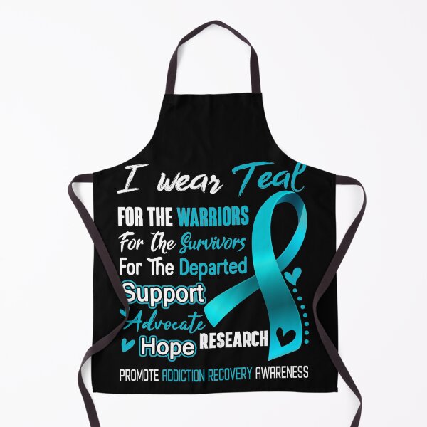 Item preview, I Wear Teal For The Warriors Promote Addiction Recovery Awareness designed and sold by hvoid41.