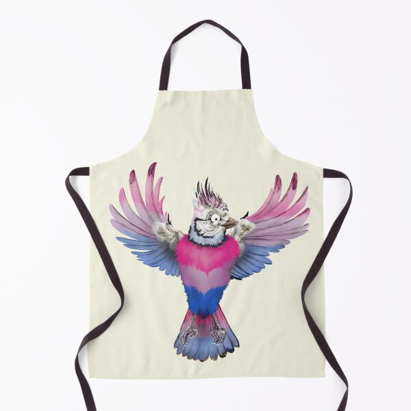 Item preview, Bandera del Orgullo Bisexual | Pájaro de dibujos animados designed and sold by Snootrac.
