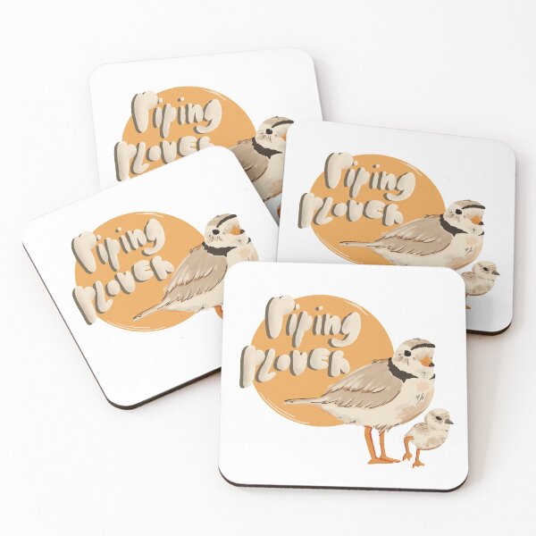 Item preview, Piping plover w title (no background) designed and sold by Benjamin  Schurter.