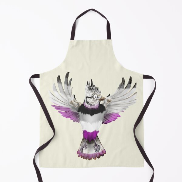 Item preview, Bandera del Orgullo Asexual | Pájaro de dibujos animados designed and sold by Snootrac.