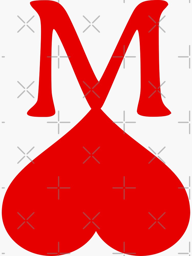 mm, mm, letters with heart Monogram, monogram wedding logo. Love