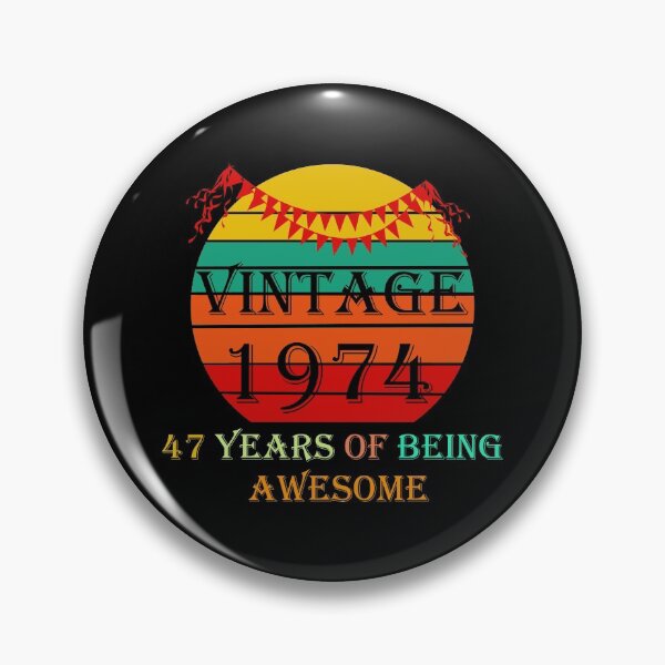 Item preview, Vintage 1974 - 47th Birthday designed and sold by Rami Khalifah.