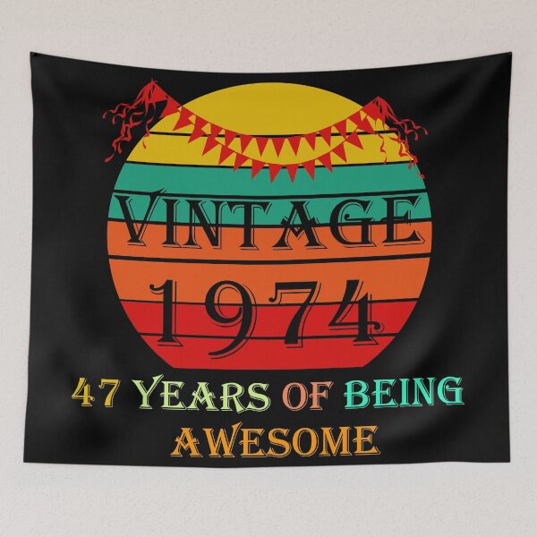 Item preview, Vintage 1974 - 47th Birthday designed and sold by Rami Khalifah.