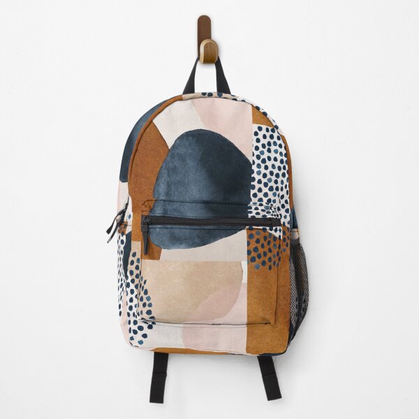 Artikelvorschau, Modernes abstraktes Terrakotta-Blush und Marineblau entworfen und verkauft von PixDezines.
