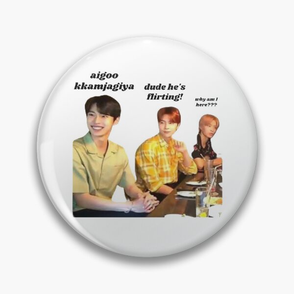 Artikelvorschau, NCT "Oh Alter, er flirtet" Meme Sticker | Johnny, Doyoung, Yuta entworfen und verkauft von Jules :).