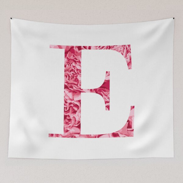Item preview, Letter E - Light Pink Flowers designed and sold by CiaraPrints.