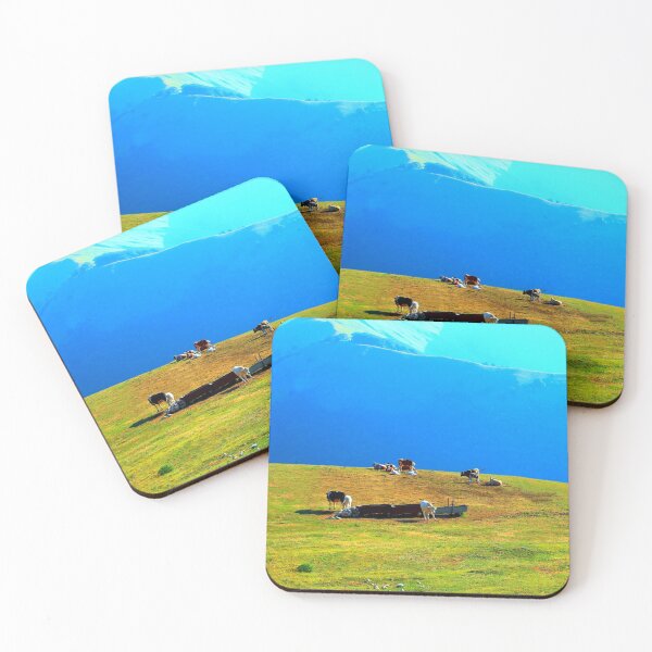 Item preview, View at a Sibillini mountain ridge, meadows and bovines designed and sold by Kristina Drozd.