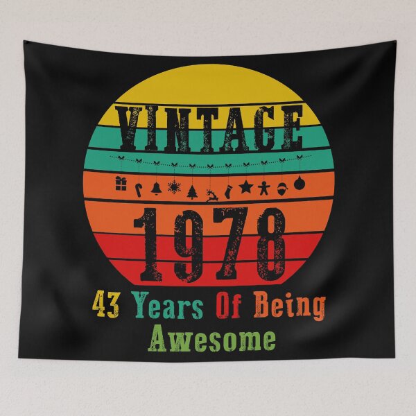 Item preview, Vintage 1978 - 43th Birthday designed and sold by Rami Khalifah.