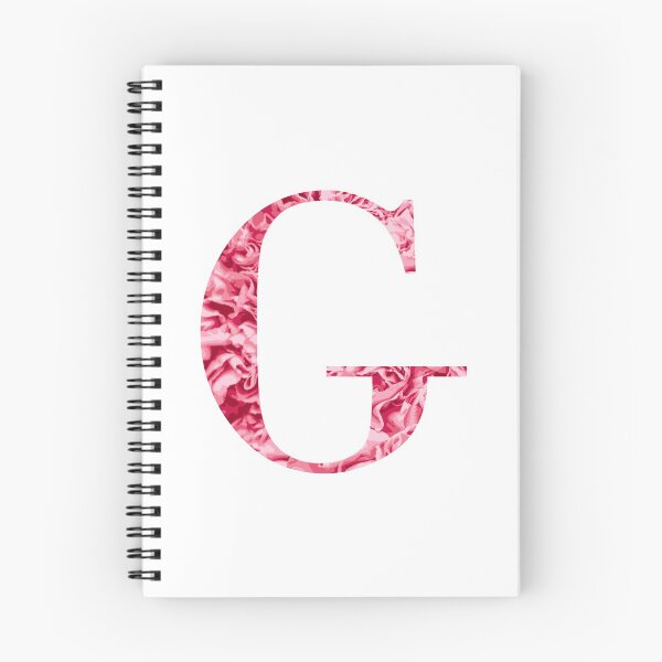 Aperçu de l'œuvre Lettre G - Fleurs rose clair créée et vendue par CiaraPrints.