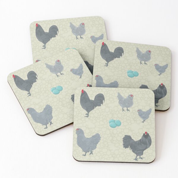 Item preview, Blue Ameraucana Pattern Creme designed and sold by Ashley Gagnon.