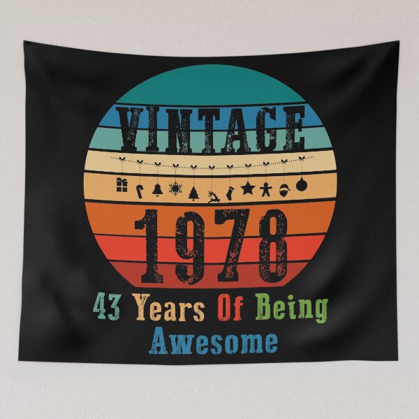 Item preview, Vintage 1978 - 43th Birthday designed and sold by Rami Khalifah.