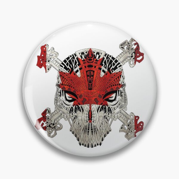 Item preview, Canada Flag Skull Mandala II designed and sold by A-Dube-Thought.