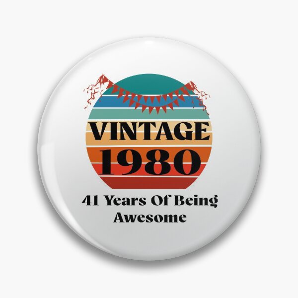 Item preview, Vintage 1980 - 41th Birthday designed and sold by Rami Khalifah.