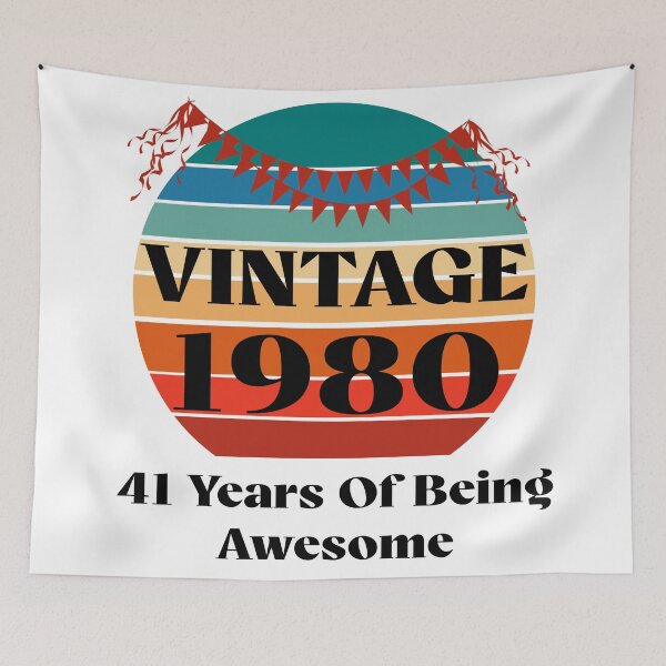 Item preview, Vintage 1980 - 41th Birthday designed and sold by Rami Khalifah.