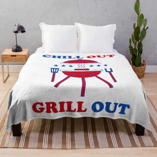 Item preview, Chill Out Grill Out Funny July 4th BBQ Fun Barbecue Grilling designed and sold by gkao.