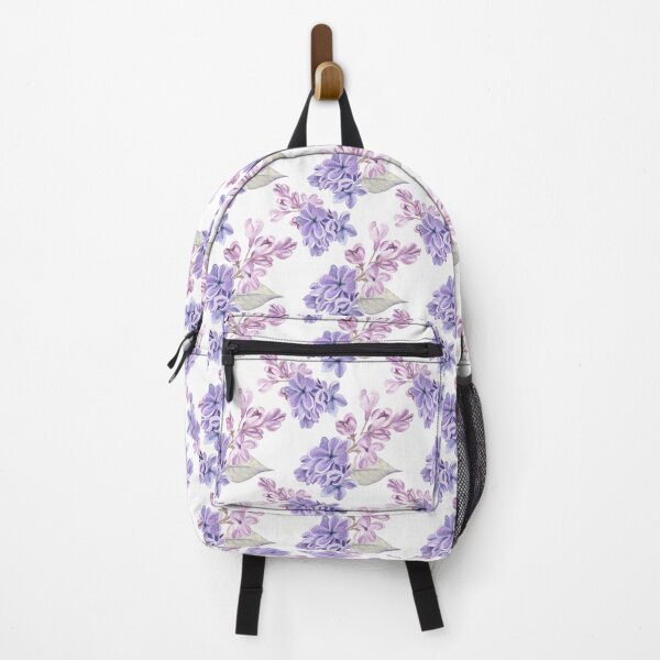 Item preview, Garden lilac on white designed and sold by Flowersforbear.