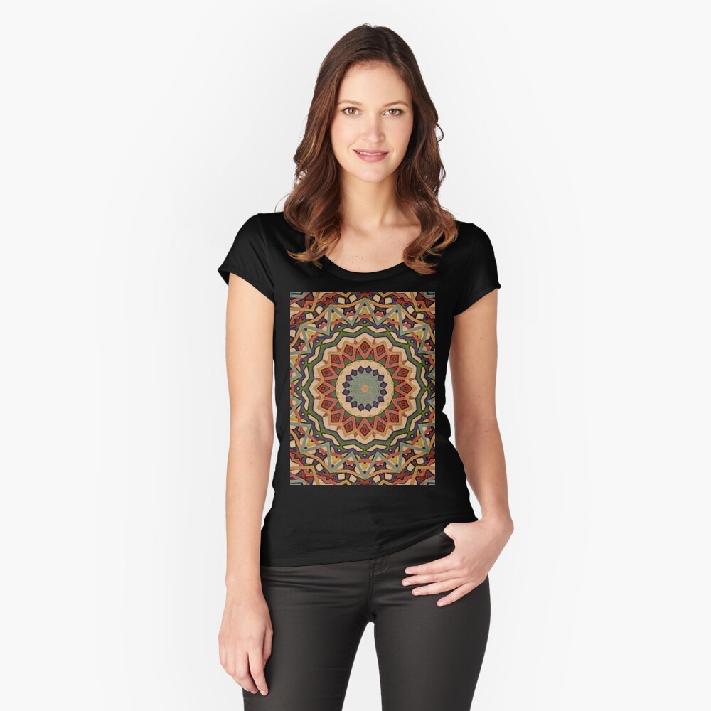 Item preview, Fitted Scoop T-Shirt designed and sold by OneDayArt.