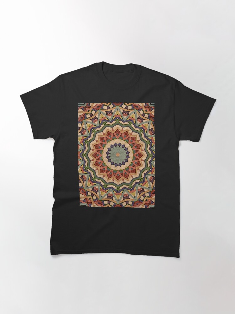 Thumbnail 2 of 7, Classic T-Shirt, Tapestry Mandala - Bohemian Art designed and sold by OneDayArt.