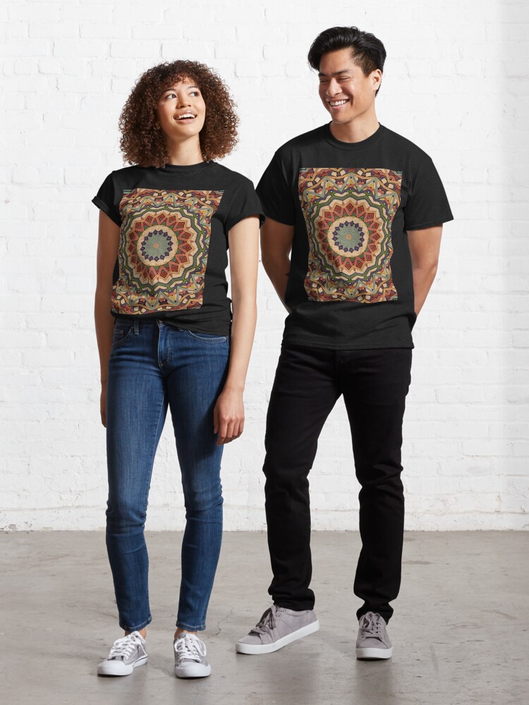 Classic T-Shirt, Tapestry Mandala - Bohemian Art designed and sold by OneDayArt