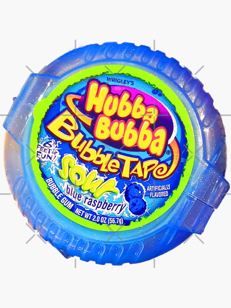 "Blue Bubble Tape" Sticker by channel13 Redbubble