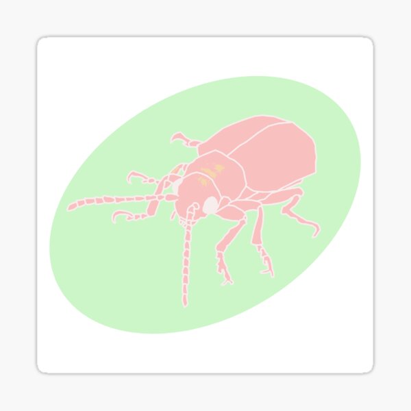 Dessert Insect with Shadow (Pastel 2) Sticker