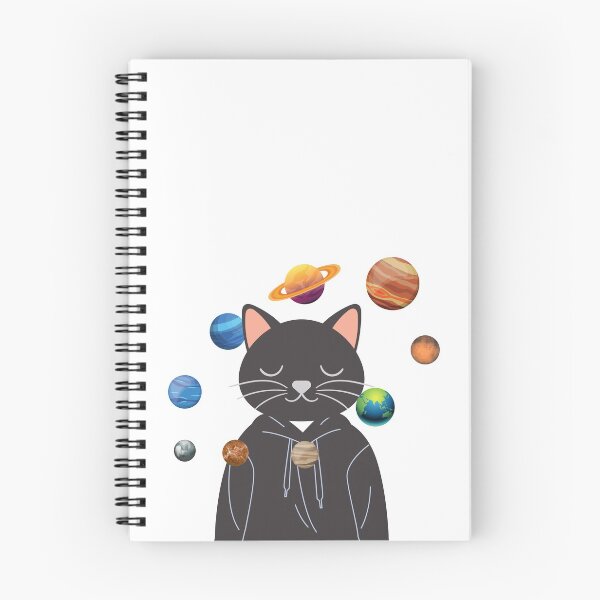 Item preview, Space Cat Dreaming of the Solar System  designed and sold by LaurensFortune.