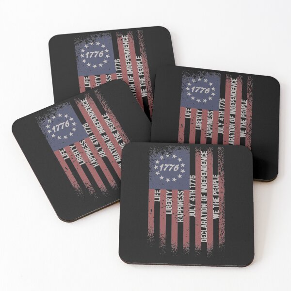Item preview, We The People 1776 Independence USA Patriotism Betsy Ross 13 star Vintage American Flag, Fourth of July, July 4th 1776 designed and sold by Ransyn Art.