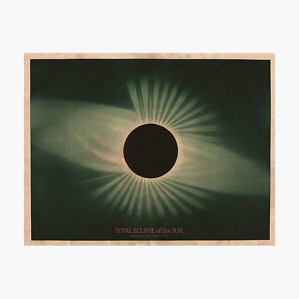 Item preview, Total Eclipse of The Sun - Vintage Astronomy designed and sold by OddPop.