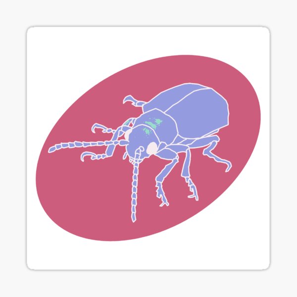 Dessert Insect with Shadow (Pastel 4) Sticker