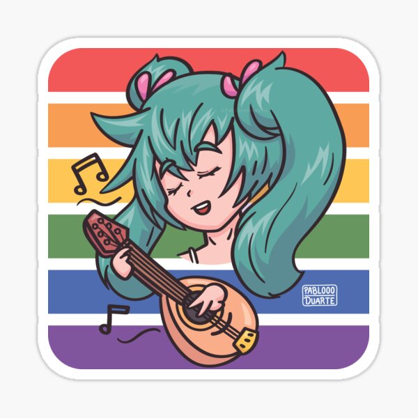 Item preview, Pride Hatsune Miku Bandolin - Summer Gaming designed and sold by PabloooDuarte.