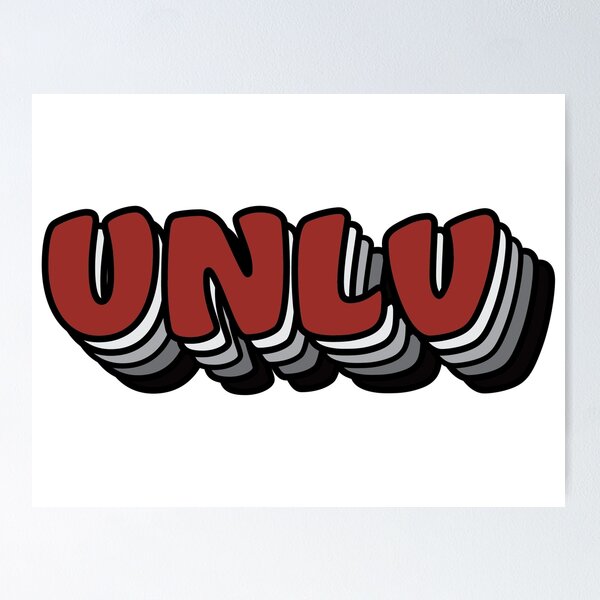 Item preview, Stacked UNLV in School Color designed and sold by naddyicecreates.