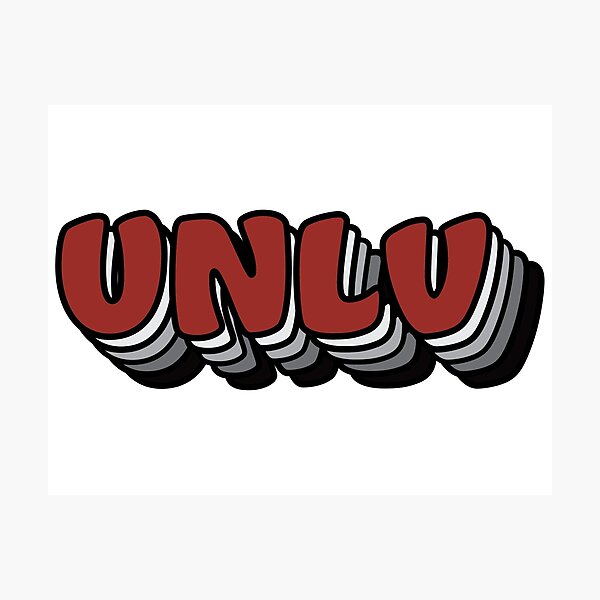 Item preview, Stacked UNLV in School Color designed and sold by naddyicecreates.