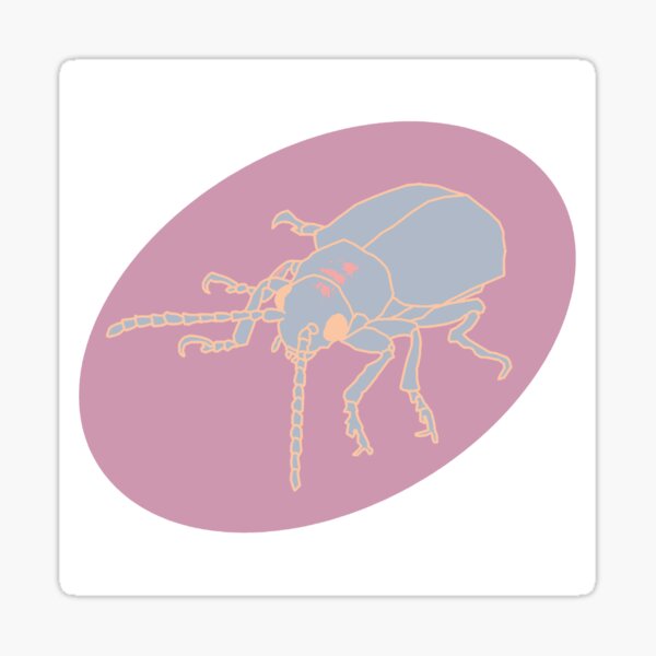 Dessert Insect with Shadow (Pastel 5) Sticker