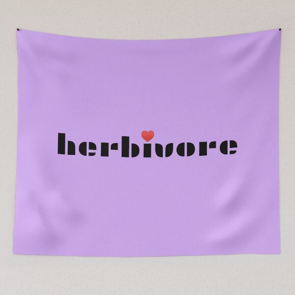 Item preview, herbivore with heart stencil designed and sold by CatsMeowDesigns.