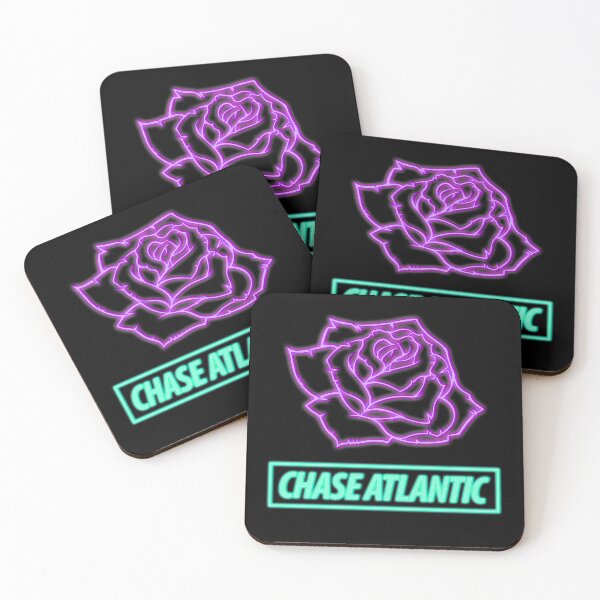 Item preview, Chase Atlantic Neon Rose Design transparent Purple / Teal Cyan designed and sold by Designs-Life.