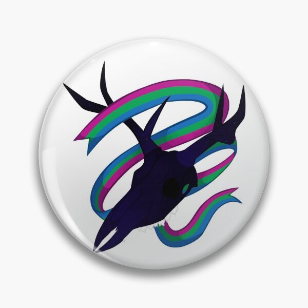 Item preview, Deer Skull Polysexual Pride designed and sold by DamiensRamune.