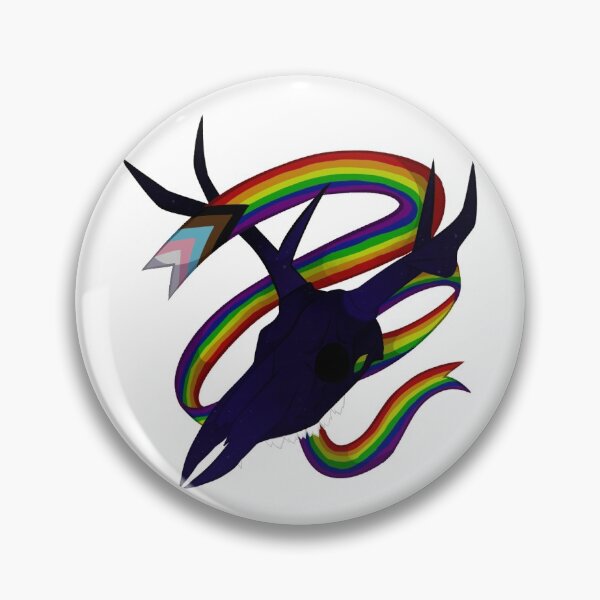 Item preview, Deer Skull LGBTQ Pride Progress  designed and sold by DamiensRamune.